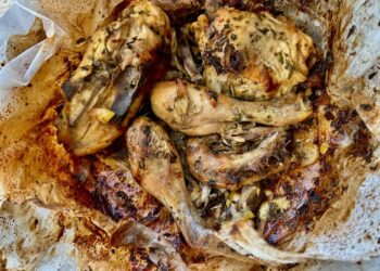 כרוב שחום בתנור חם